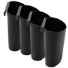 LALADEFIEE 4pcs Hanging Bucket Storage Baskets for Household Salon Easy Installation Space Saving Organizer view 1