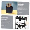 LALADEFIEE 4pcs Hanging Bucket Storage Baskets for Household Salon Easy Installation Space Saving Organizer view 4