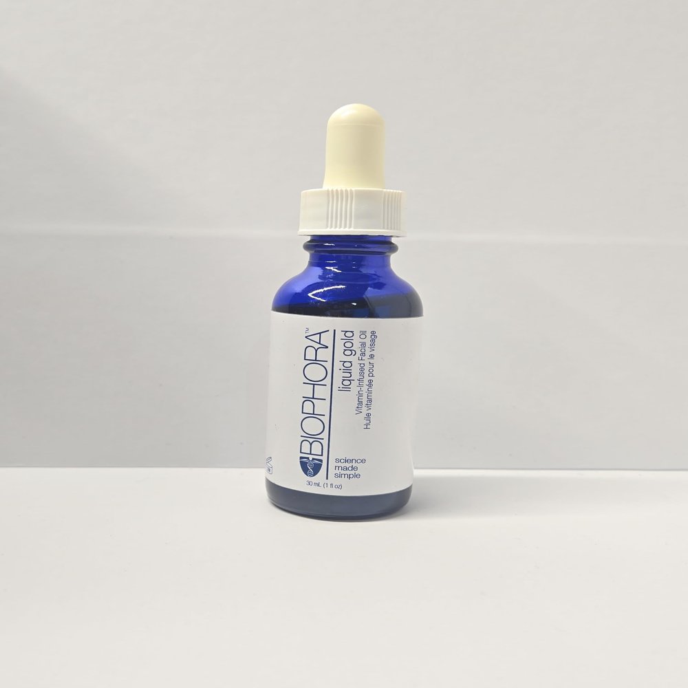 Biophora Liquid Gold Vitamin Facial Oil, 30ml/1 fl oz, Hydrating Skin Barrier Treatment