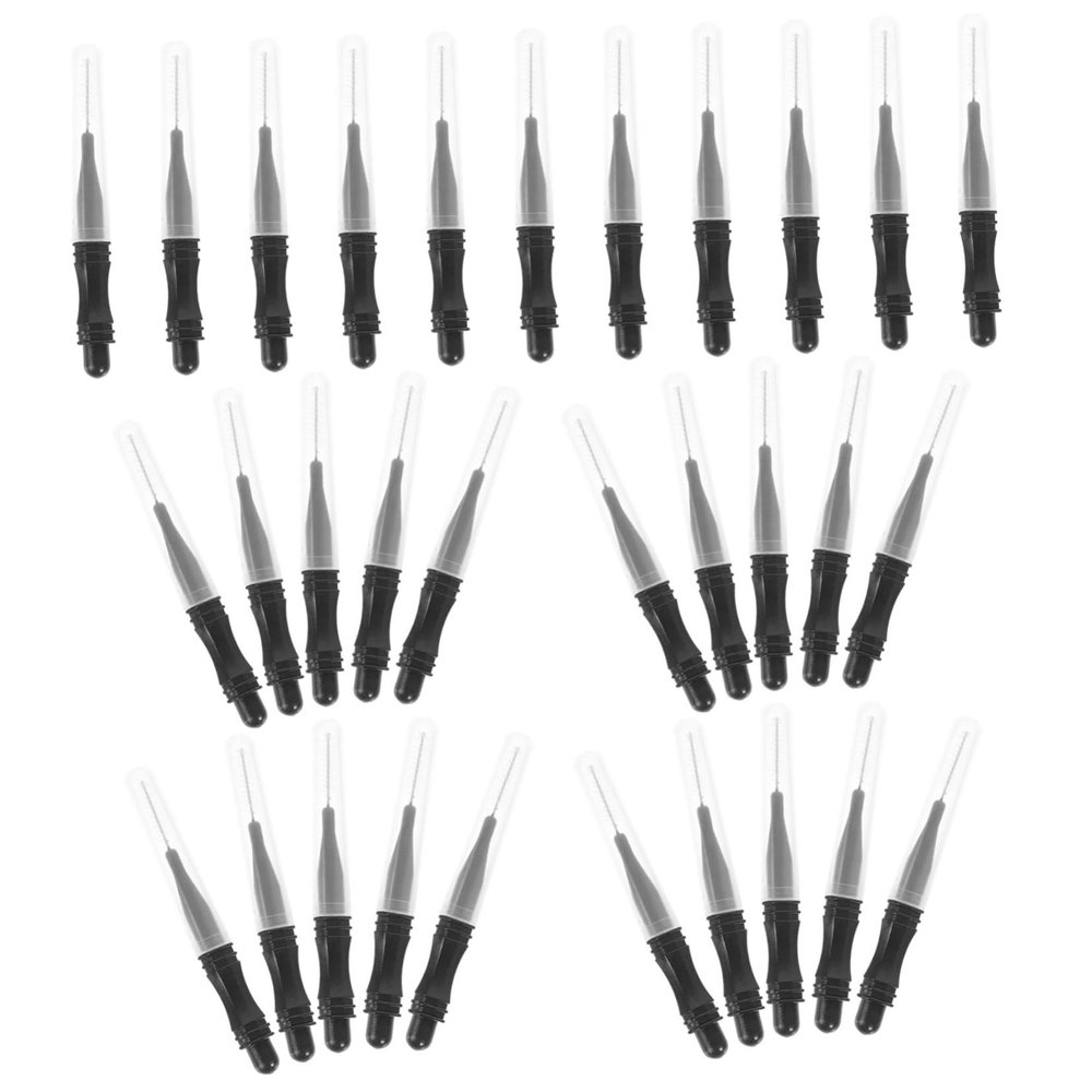 Gogogmee 50pcs Eyebrow Stencil Kit Eyelash Filler Lamination Brush Applicator Makeup Tools