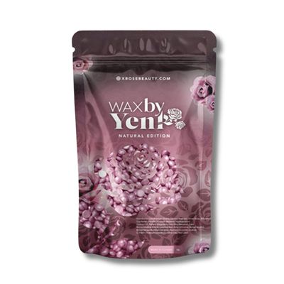 Waxbyyeni the rose- hard wax beads for Brazilians, bikini, face, body and underarms- No strips needed, sensitive skin friendly, Esthetician approved
