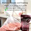 Waxbyyeni the rose- hard wax beads for Brazilians, bikini, face, body and underarms- No strips needed, sensitive skin friendly, Esthetician approved view 4
