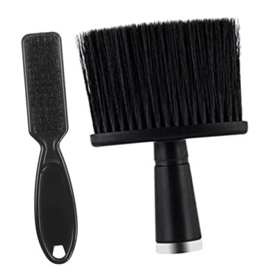 FRCOLOR 2pcs Neck Duster Brush Ergonomic Barber Hair Removal Tool for Salon Use Stylish Design for Cleaning Broken Hair Essential