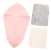 FOMIYES 3pcs Hair Cap Hair Bonnet for Shower Soft Absorbent Girls Head Towel Women Bath Towel view 1