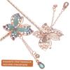 FOYTOKI 3pcs Antique Butterfly Hair Sticks Elegant Chinese Hair Chopsticks for Women for Dress up and Special Occasions view 3