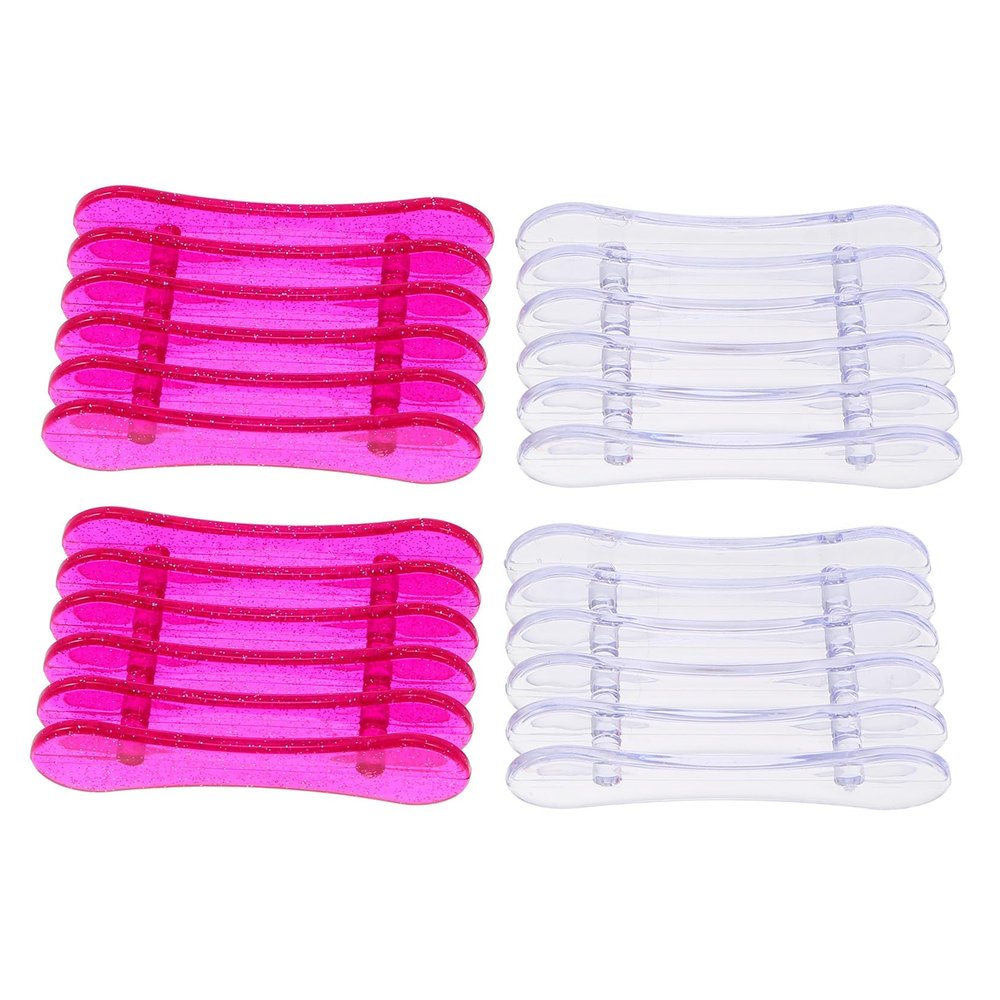 4pcs Nail Art Pen Stand with 5 Grid ABS Plastic Organizer