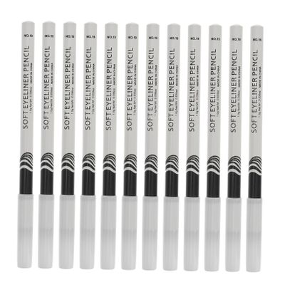 Beatifufu 12pcs White Eyeliner Pencils Versatile Eyeshadow and Brightening Makeup Tools for Effortless Eye Looks Easy to Use Portable and Safe for Daily Use