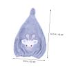 BIUDECO Cartoon Deer Coral Fleece Hair Towel Super Absorbent Quick Dry Hair Wrap Soft and Gentle Design for Home Use view 2