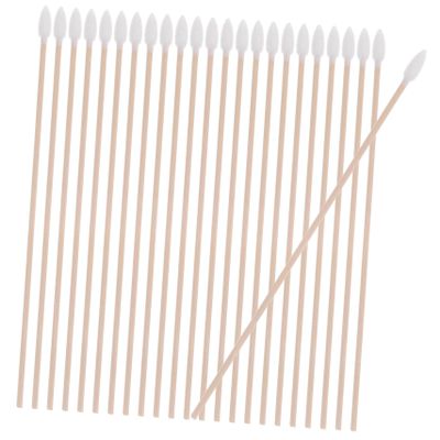 HAWILLOSCH 15cm Long Wooden Cotton Swabs with Comfortable Tips 100pcs Disposable Sterilized Versatile for Cleaning and Makeup