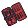 Healvian 7pcs Manicure Tool Set Nail Clippers Scissors Trimmer Nail Care Kit Clippers Set for Men Women Portable Black Easy Care view 1