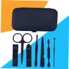 Healvian 7pcs Manicure Tool Set Nail Clippers Scissors Trimmer Nail Care Kit Clippers Set for Men Women Portable Black Easy Care view 4