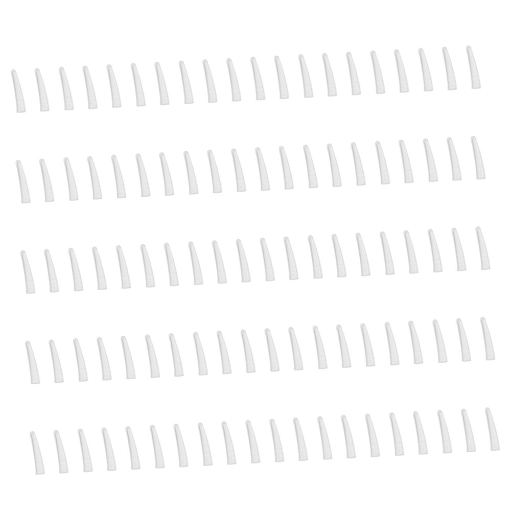 BIUDECO 100pcs Nipper Cover Tweezer Protective Cap Silicone Material Dead Skin Tweezers Cover Injured Prevention
