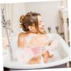 NULYLU 1set Exfoliating Back Scrubber Bathing Strip and Flower Towel Tools for Gentle Skin Massage for Home and Dorm Use Practical and Portable Bath Accessories view 4