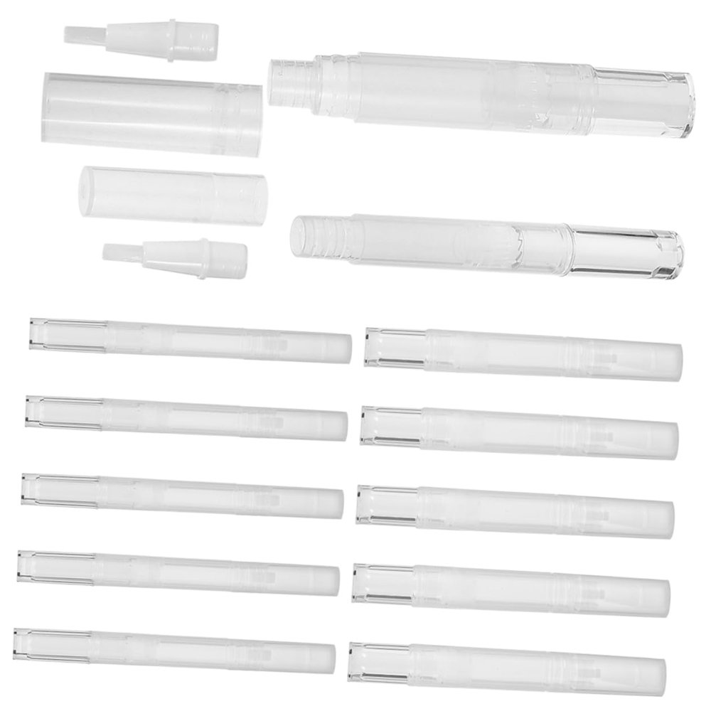 12Pcs Refillable Nail Oil Pens, 3ml PP Empty Bottles