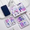 AFPSDLFJDLS Stainless Steel Ear Spoon Nail Clippers Dead Skin Pliers Pedicure Manicure Tool with Case Kit(15pcs) view 3