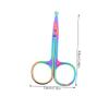 HAPINARY 2pcs Facial Hair Scissors for Precision Trimming of Eyebrows Nose Hair Beard Rounded Tip Design for Safe Grooming view 2