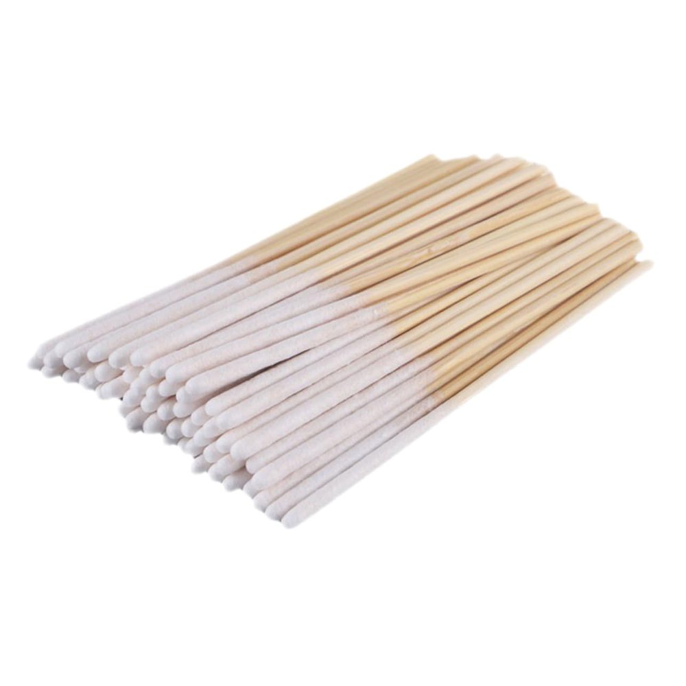 minkissy 60pcs Cotton Rounds for Face Makeup Cotton Swabs Disposable Fine Tip Long Stick Beauty Accessory Ear Cleaning