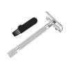 Beatifufu Manual Beard Shaver Safety Razor Durable Shaving Tool for Smooth Comfortable Trim Classic Design Reusable Double Edge Blades for Travel and Everyday Use view 1
