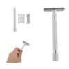 Beatifufu Manual Beard Shaver Safety Razor Durable Shaving Tool for Smooth Comfortable Trim Classic Design Reusable Double Edge Blades for Travel and Everyday Use view 3