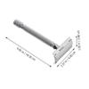 Beatifufu Manual Beard Shaver Safety Razor Durable Shaving Tool for Smooth Comfortable Trim Classic Design Reusable Double Edge Blades for Travel and Everyday Use view 4