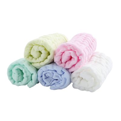 BIUDECO 5pcs Cotton Newborn Facial Towels Boy Girl Soft Face Towels Essential Supplies