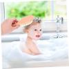 AUTSUPPL 1pc Bathing Brush for Hair Clipping Brush Solid Wood Handle for Gentle Detangling and Cradle Cap Care view 4