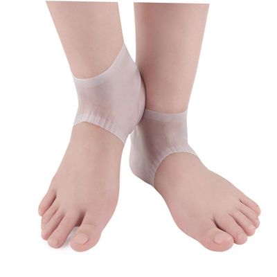 Healvian 1pair Antichapping Socks Heel Protection Socks Gel Inserts for Foot Care