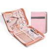 AFPSDLFJDLS Stainless Steel Manicure Set Pedicure Scissor Nail Cutter Cuticle Nipper Dead Skin Pliers Tool with Case Kit(D) view 1