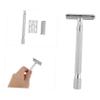 NOLITOY Manual Beard Shaver Metal Scraper Brush Safety Razor for Men Double Sided Facial Razor Shaving Knife view 2