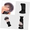 LALADEFIEE 1set Beard Shaving Brush with Stand Grooming Accessory for Men Gentle Skin Stylish Design for Elevated Shaving view 4