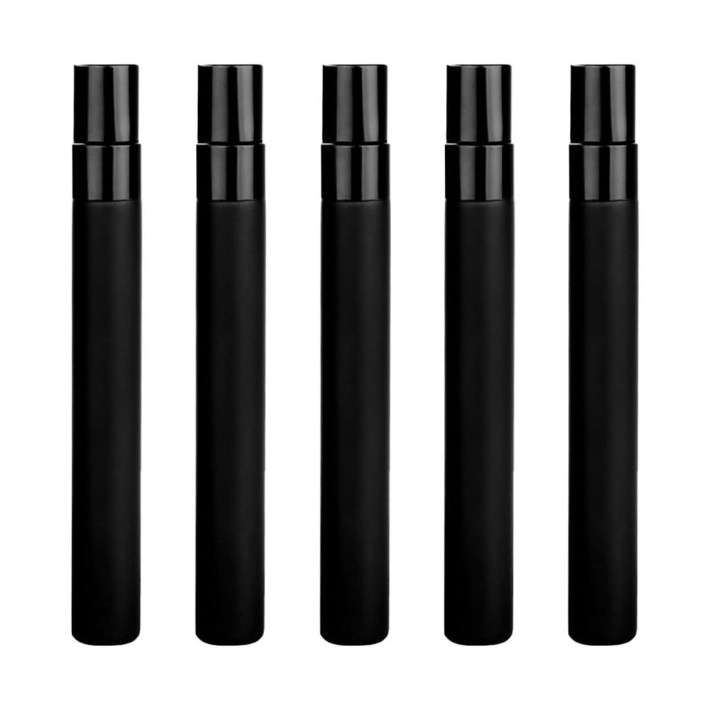 OHPHCALL 5Pcs 10ml Glass Perfume Bottle Sprayer, Refillable Travel Atomizer