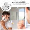 Beatifufu 2pcs Cup Holders for Bathroom Space-saving Shaver and Rack Easy to Install Design for Daily Use view 3