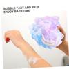 VINTORKY 5pcs Women Shower Accessories Bath Ball Exfoliating Sponge Poufs for Bathroom view 4