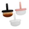 OHPHCALL 3pcs Soft Nail Duster Brush for Manicure Gentle Nail Scrub Brush with Short Handle for Cleaning and Dusting Fingernails for Professionals view 1