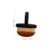 OHPHCALL 3pcs Soft Nail Duster Brush for Manicure Gentle Nail Scrub Brush with Short Handle for Cleaning and Dusting Fingernails for Professionals view 2
