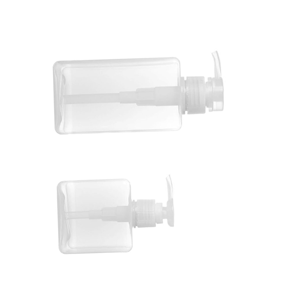 2Pcs Refillable Travel Bottle Pump Dispenser Set for Shampoo 250ml 450ml
