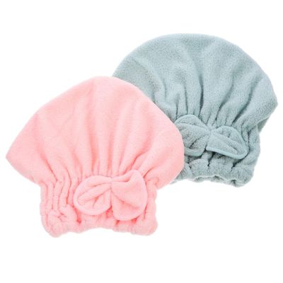 Beatifufu 2pcs Women Bonnet Hair Plopping Towel Dry Hair Cap for Haircare Butterfly Knot for Women