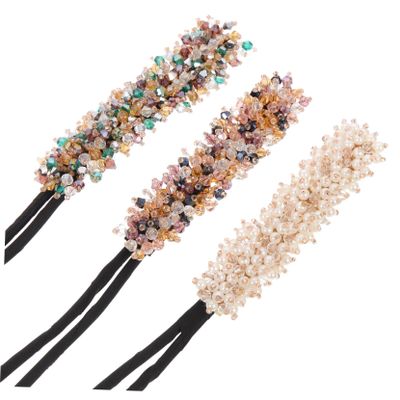 HAPINARY 3pcs Hair Bun Maker Lightweight Half-bun Shaper Tools for Women Easy Use Styling Accessories for Daily Wear Sports and Special Occasions Elegant Rhinestone Design Random Color