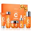 6-Piece Hydrating Skincare Set with Vitamin C & Niacinamide, Face Care Kit Includes Toner, Serum,Cleanser,Moisturizer, Eye Cream & Body Lotion | Unique Gift for Women view 1
