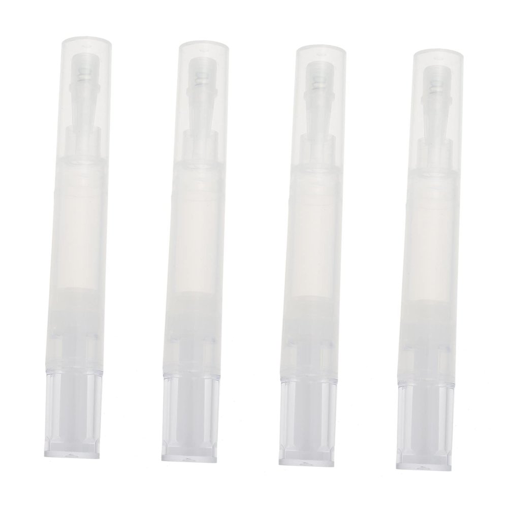 MERRYHAPY 4pcs Brush Pens for Nail Nutrition Oil Twist Applicator for Scalp Nutrient and Lip Gloss Travel-friendly Empty Cosmetic Tubes Easy Use and Portable