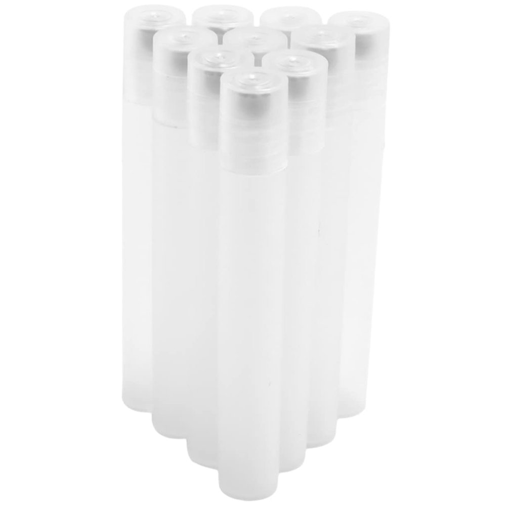 Mikinona 10pcs Portable Roller Bottles Refillable Containers for Travel Leak Design for Perfume Massage Oils and Cosmetic Liquids