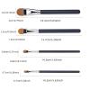 4-Piece Concealer Brush Set  Soft Nylon Bristles with Wooden Handles for Precision Blending & Smooth Coverage (Black) view 4