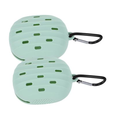 Beatifufu 2pcs Silicone Powder Puff Storage Case Compact Makeup Sponge Holder for Travel Safe Silicone Material for Outdoor and Trip Use