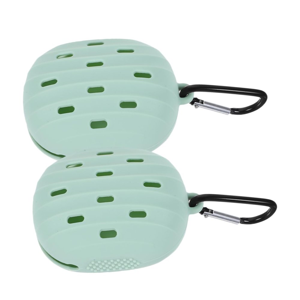 Beatifufu 2pcs Silicone Powder Puff Storage Case Compact Makeup Sponge Holder for Travel Safe Silicone Material for Outdoor and Trip Use