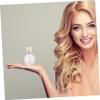 3Pcs 25ml Empty Glass Perfume Bottle, Golden Leak-Proof Refillable Sprayer view 4