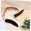 HAPINARY 4pcs Banana Hair Clips for Curly Hair Matte Ponytail Claw Clips for Women Fine Thin Styling view 3