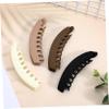 HAPINARY 4pcs Banana Hair Clips for Curly Hair Matte Ponytail Claw Clips for Women Fine Thin Styling view 4