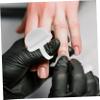 FRCOLOR 3pcs Soft Nail Duster Brushes for Cleaning Fingernails Portable Nail Scrub Tools for Manicure Gentle Dust Remover White view 4
