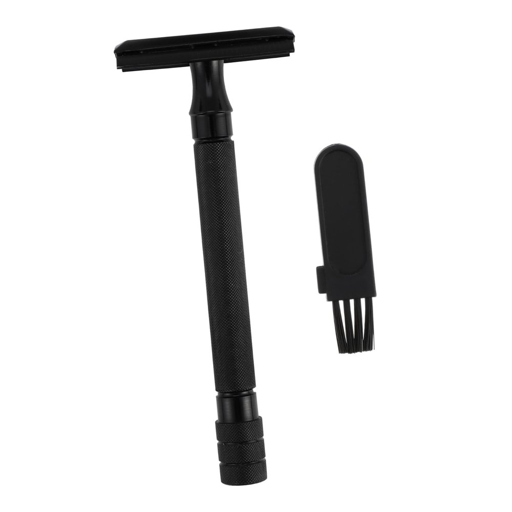 BIUDECO Manual Shaver Classic Double Safety Razor for Men Reusable Razor Brush Included
