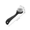 SOESFOUFU 6pcs Multi-Functional Facial Cleansing Brush Durable Manual Face Scrubber for Gentle Exfoliation for Sensitive Skin and Nail Care Long Handle Design Solid Black view 2
